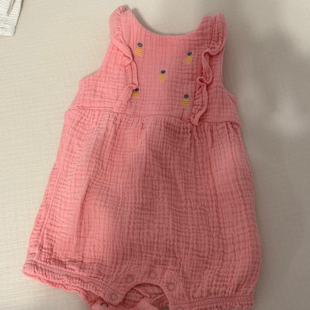Lullaby Pink Baby Romper